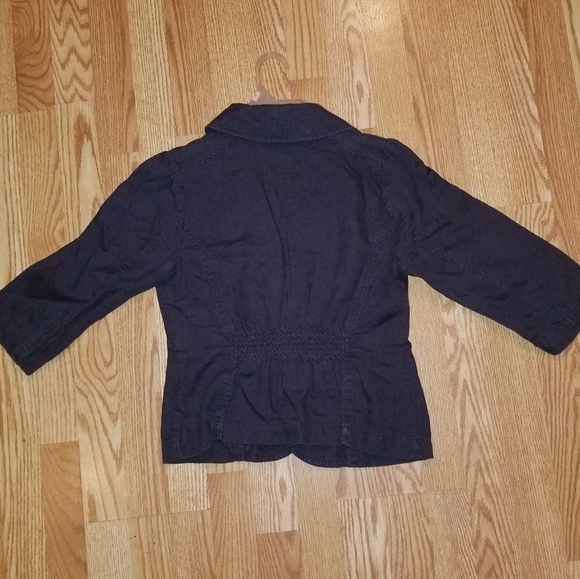 Navy Blue Button up Blazer - Picture 3 of 3